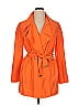 Etcetera 100% Silk Orange Trenchcoat Size 14 - photo 1