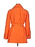 Etcetera 100% Silk Orange Trenchcoat Size 14 - photo 2