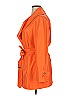 Etcetera 100% Silk Orange Trenchcoat Size 14 - photo 5