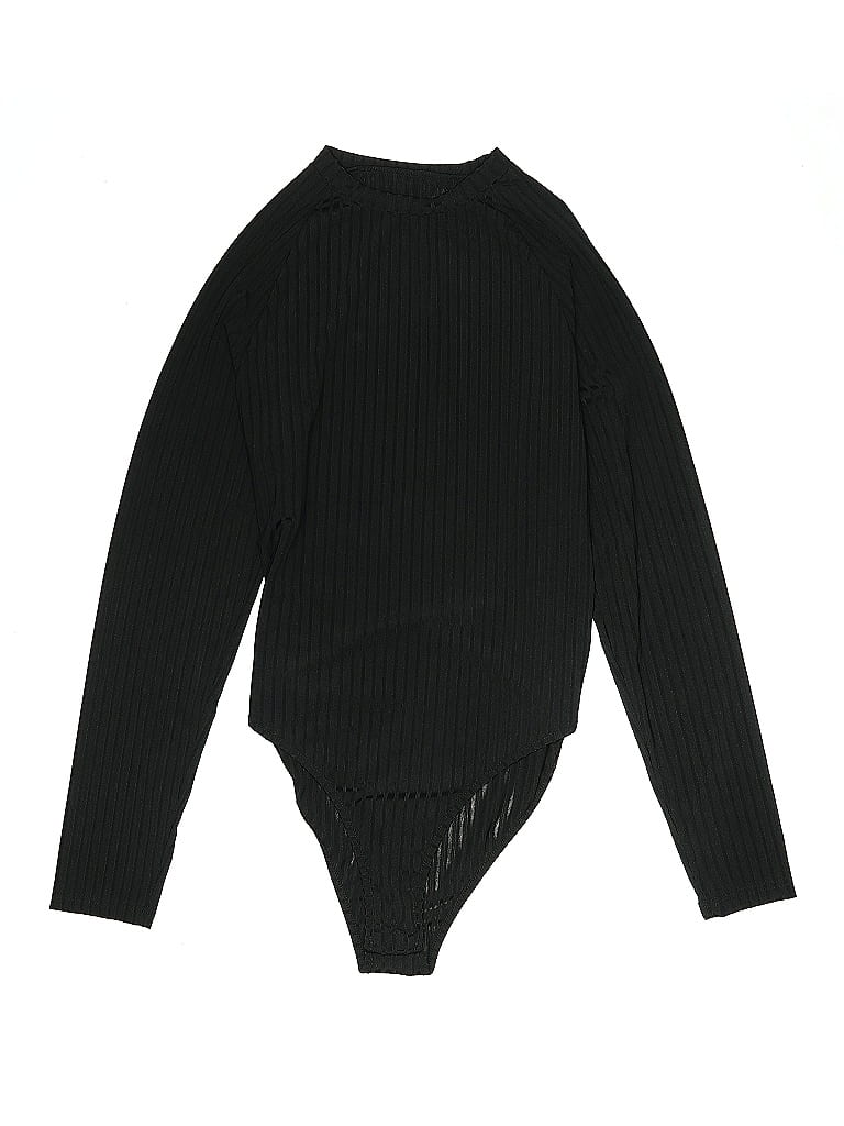 Pre-owned Shein Curve Bodysuit In Black