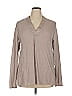 E3 by Etcetera 100% Viscose Tan Long Sleeve Blouse Size 16 - photo 1
