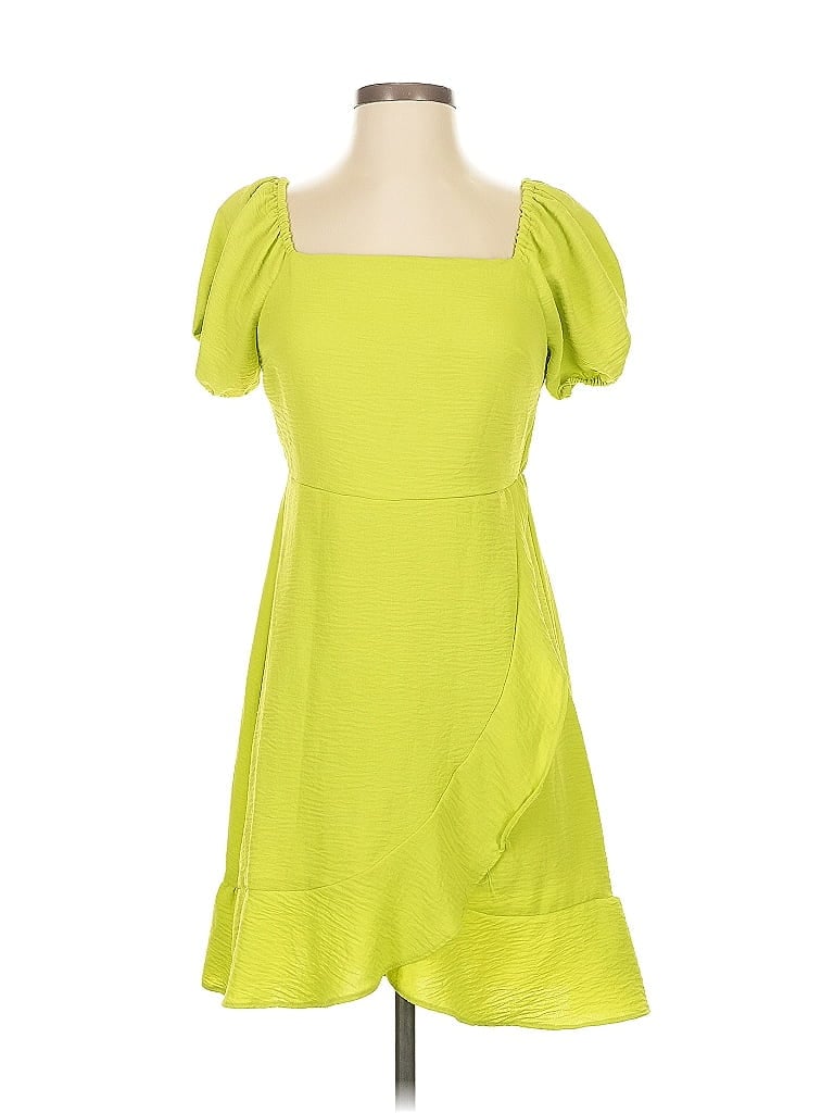Derek Heart 100% Polyester Solid Green Casual Dress Size M - photo 1