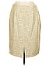 Kay Unger 100% Silk Tweed Gold Silk Skirt Size 8 - photo 2