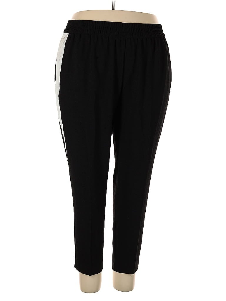 RACHEL Rachel Roy Color Block Black Track Pants Size 2X - photo 1