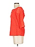 Tibi 100% Cotton Orange 3/4 Sleeve Blouse Size 2 - photo 5