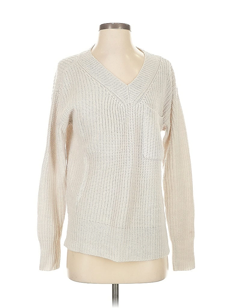 Pre-owned Sanctuary Pullover Sweater In White