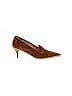 Chanel 100% Suede Solid Brown Heels Size 8 - photo 1