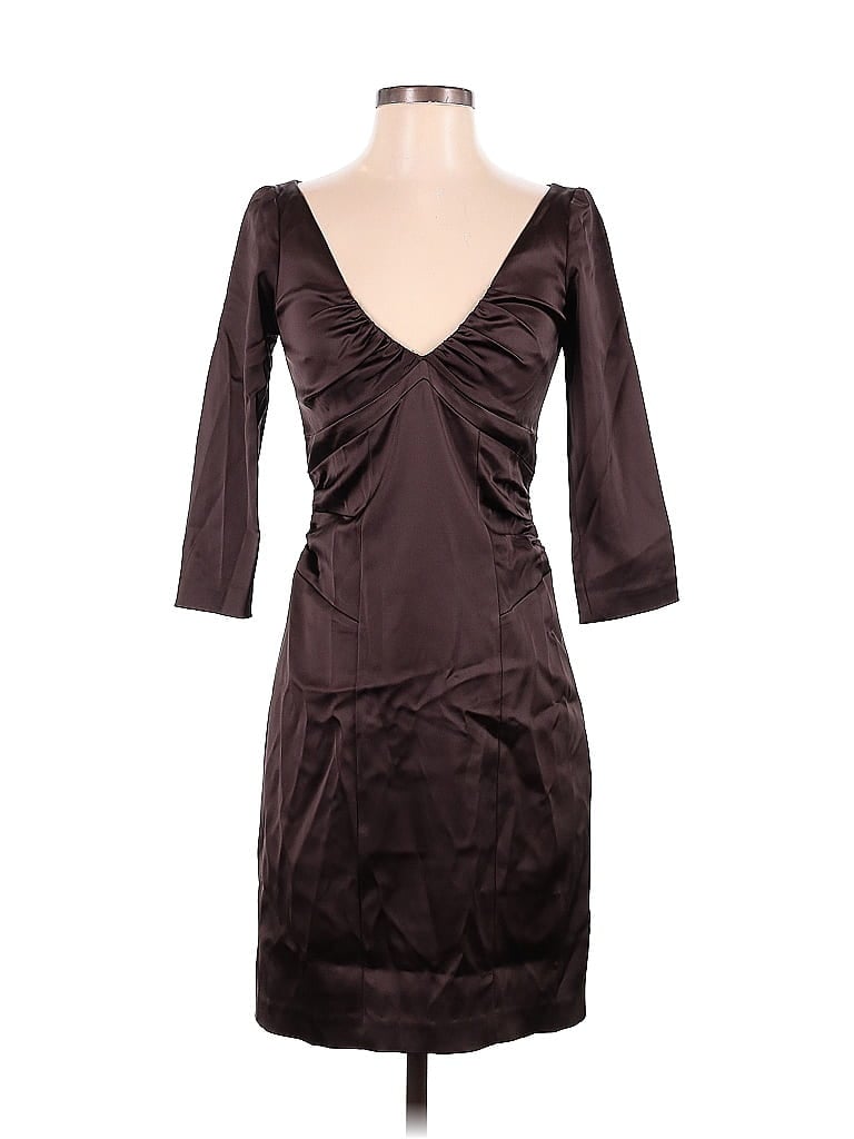 David Meister Brown Cocktail Dress Size 2 - photo 1