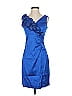 Donna Ricco 100% Polyester Blue Cocktail Dress Size 4 - photo 1
