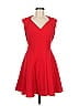 Calvin Klein Solid Red Cocktail Dress Size 6 - photo 1