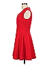 Calvin Klein Solid Red Cocktail Dress Size 6 - photo 5