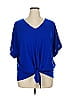 Umgee Blue Short Sleeve Top Size 1X - photo 1