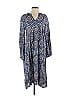 World Market 100% Viscose Paisley Blue Casual Dress Size S - photo 1