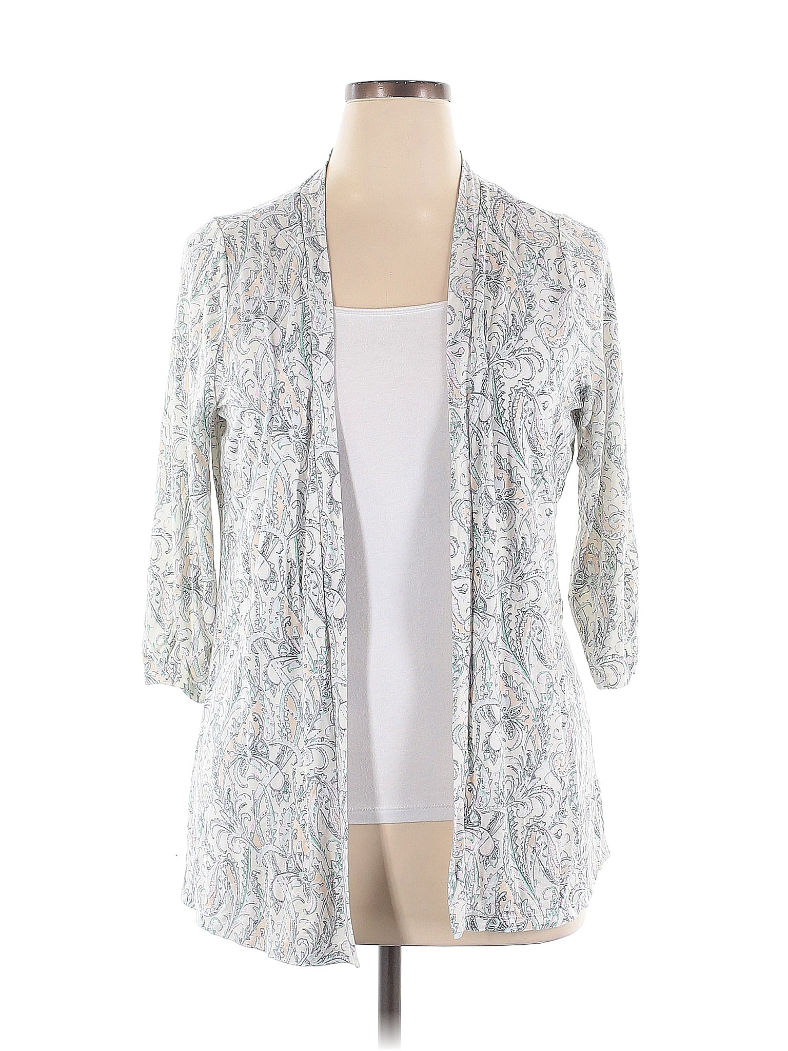 Lane Bryant Silver Cardigan Size 14