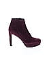 Prada 100% Suede Burgundy Ankle Boots Size EU 40 1/2 - photo 1
