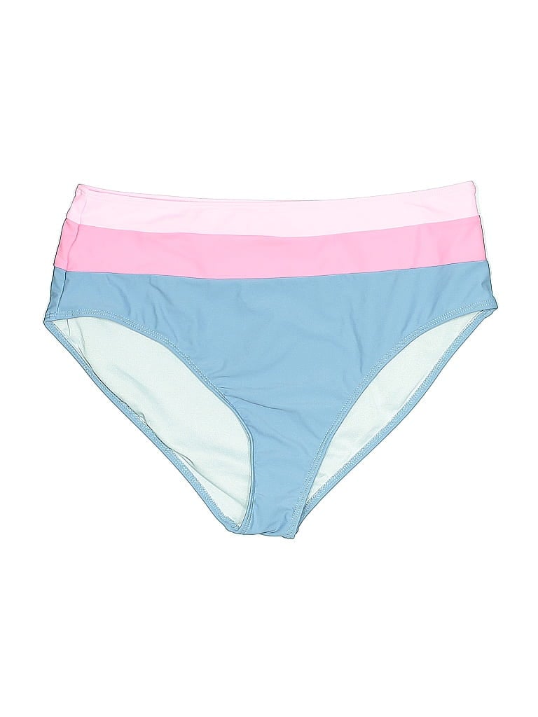 Pre-owned Pink Lily Swimsuit Bottoms In Blue