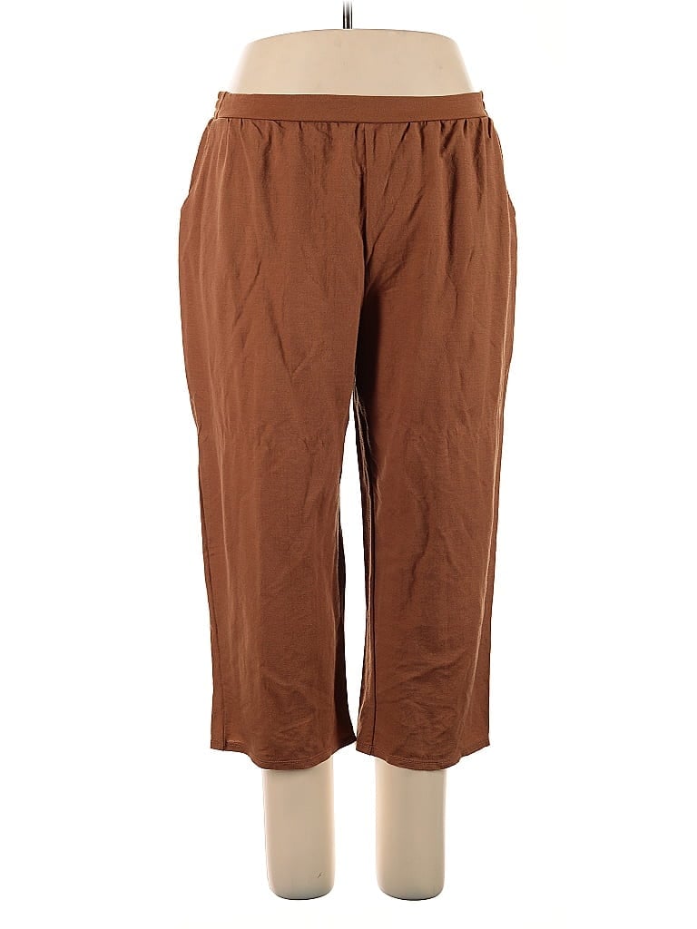 Pre-owned Studio B By Bobeau Casual Pants In Brown