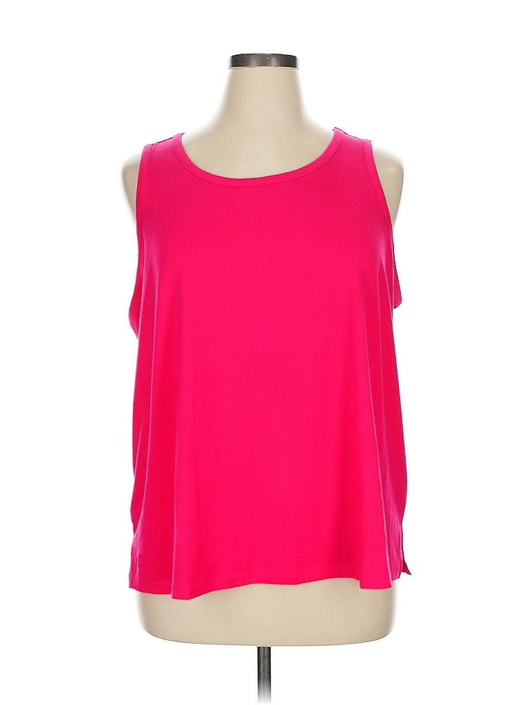 Isaac Mizrahi LIVE! Pink Tank Top Size 1X - photo 1
