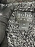 Soho JEANS NEW YORK & COMPANY 100% Acrylic Solid Tweed Stripes Gray Black Pullover Sweater Size XL - photo 4