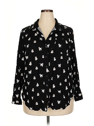 Torrid 3/4 Sleeve Button-Down Shirt (view 1)