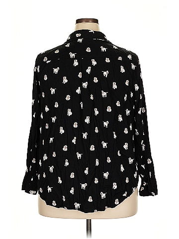 Torrid 3/4 Sleeve Button-Down Shirt (view 2)