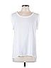 Pleione 100% Polyester White Sleeveless Blouse Size L - photo 1