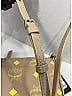 MCM 100% Leather Stars Gold Tan Satchel One size - photo 12