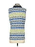 Evette & K 100% Polyester Blue Sleeveless Blouse Size S - photo 2