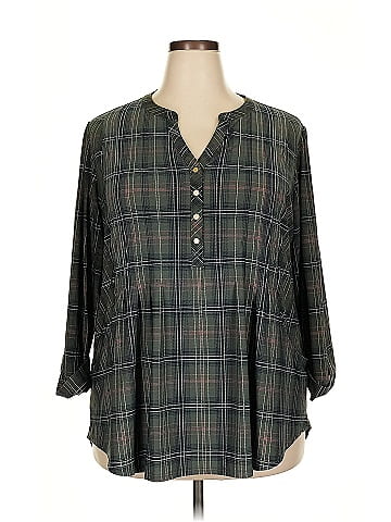 Roz & Ali 3/4 Sleeve Blouse (view 1)