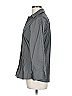 Foxcroft 100% Cotton Gray 3/4 Sleeve Blouse Size 10 - photo 5