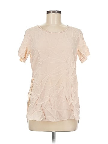 Maje Short Sleeve Silk Top (view 1)
