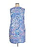 T by Talbots Paisley Blue Casual Dress Size 2X - photo 2