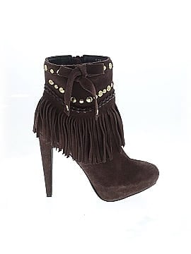 Boston Proper Brown Ankle Boots Size 6 1/2