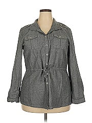 Ashley Stewart 3/4 Sleeve Button Down Shirt