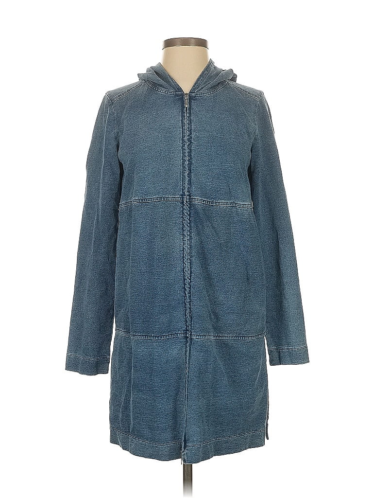 Pre-owned Purejill Poncho In Blue
