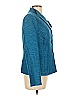 Le Suit 100% Polyester Teal Blazer Size 10 - photo 4