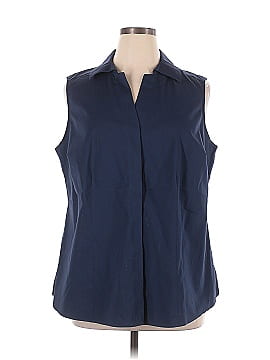 Foxcroft Sleeveless Button Down Shirt