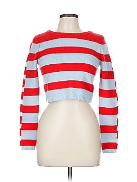 Solid & Striped Wool Pullover Sweater
