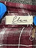 Elan 100% Rayon Plaid Burgundy Long Sleeve Blouse Size M - photo 7