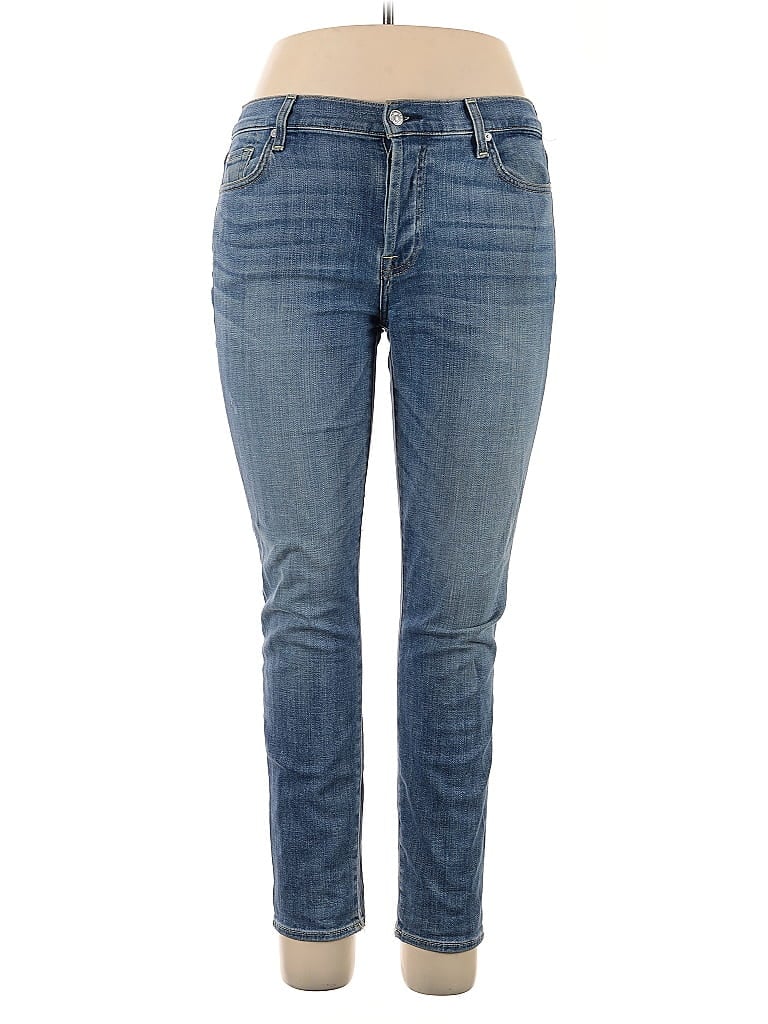 Pre-owned 7 For All Mankind Jeans In Blue