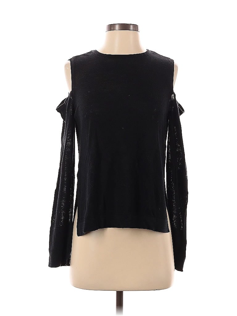 Pre-owned Bcbgmaxazria Long Sleeve T-shirt In Black