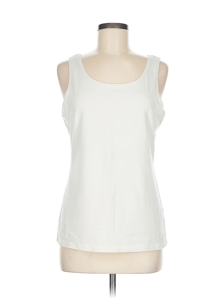 Talbots Outlet Ivory Sleeveless T-Shirt Size M - photo 1