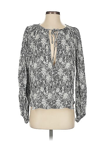 L'Agence Long Sleeve Silk Top (view 1)