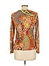 Sharagano Paisley Orange Cardigan Size L - photo 2