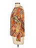 Sharagano Paisley Orange Cardigan Size L - photo 5