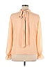 Eva Mendes by New York & Company 100% Polyester Orange Long Sleeve Blouse Size XL - photo 2