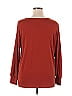 Susan Graver Burgundy Orange Long Sleeve Top Size 1X - photo 2