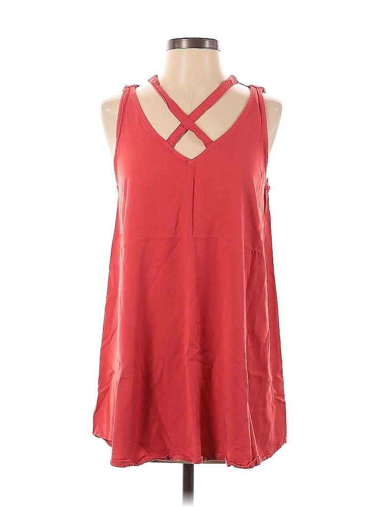 RVCA 100% Rayon Red Sleeveless Top Size M - photo 1