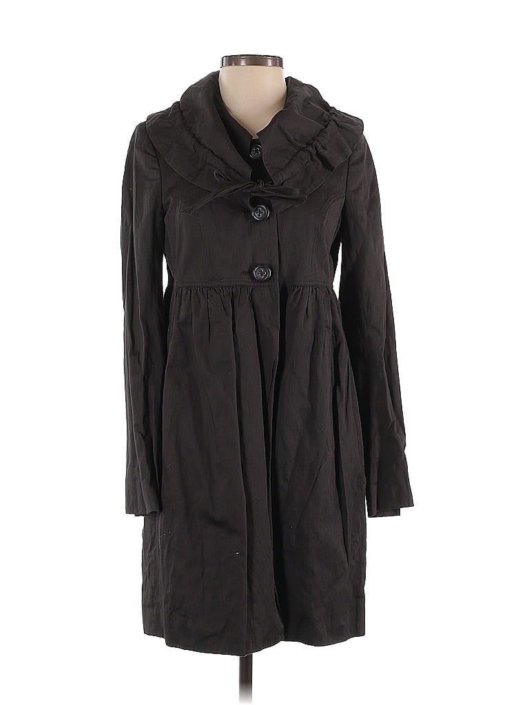 Robert Rodriguez Brown Gray Trenchcoat Size 4 - photo 1
