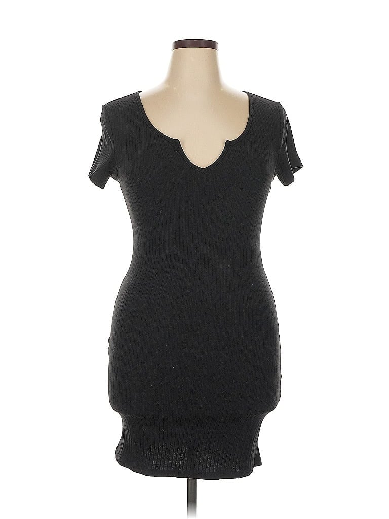Pre-owned Shein Curve Casual Dress In Black